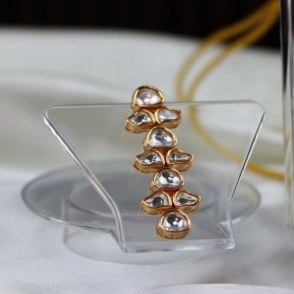 Classic Kundan Necklace & Earrings Set, JP41 - Picture 5 of 12